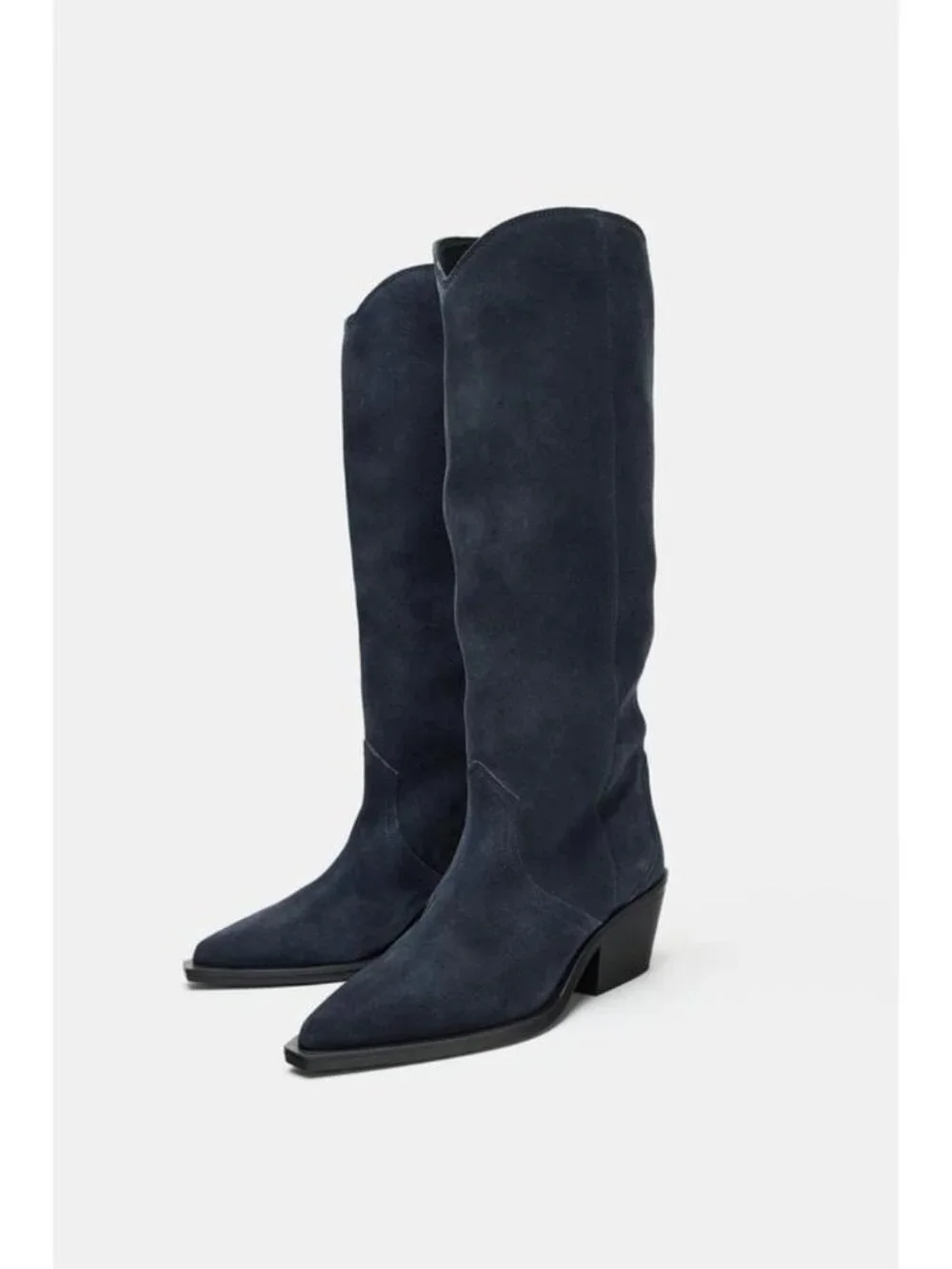 ZARA SUEDE COWBOY BOOTS 2055/810/400